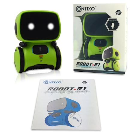 Contixo Learning Educational Kids Robot, Green R1-Green